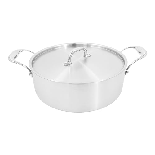 Chabrias Ltd Stainless Steel Chef Pan 10"/26cm Frying Pan Non Stick Cooking Pan Tri-Ply Compatible with All Heat Sources Inc Induction PFOA-Free British Made - Premium Kitchen from Chabrias - Just £29.99! Shop now at Chabrias Ltd