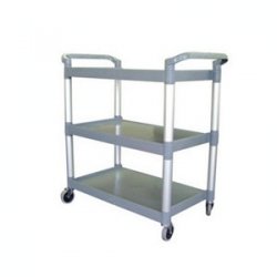 Small Plastic Catering Trolley, 3 Tier - Premium Furniture from Chabrias - Just £59.99! Shop now at Chabrias Ltd