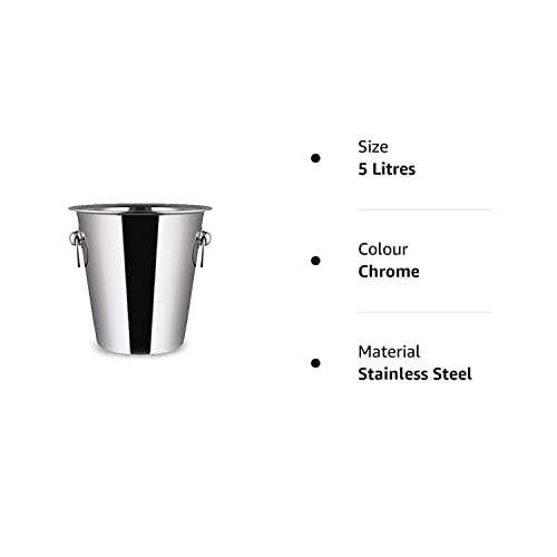 Stainless Steel Ice Bucket, 5L