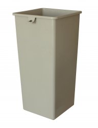 Beige Recycling Bin WIth Bag Pull, 87L