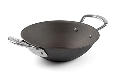 Carbon Steel Frying Pan with Handle - Premium Kitchen from Samuel Groves - Just £34.99! Shop now at Chabrias Ltd