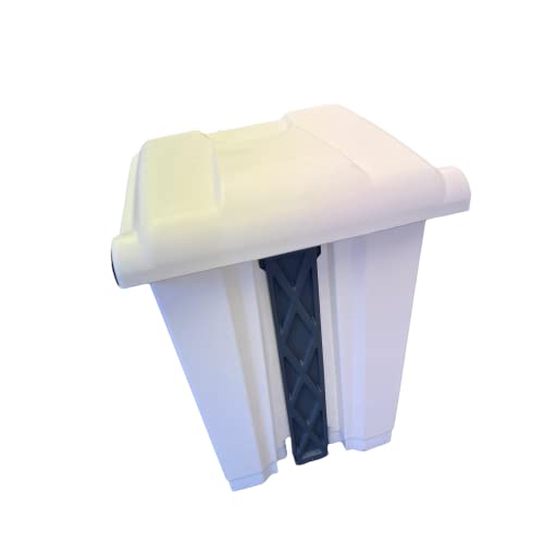 45 Litre Medical Clinical School Kitchen Garbage Trash Recycling Waste Hygienic Foot Pedal Plastic Bin - Premium BISS from Chabrias - Just £33.99! Shop now at Chabrias Ltd