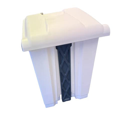 45 Litre Medical Clinical School Kitchen Garbage Trash Recycling Waste Hygienic Foot Pedal Plastic Bin - Premium BISS from Chabrias - Just £33.99! Shop now at Chabrias Ltd