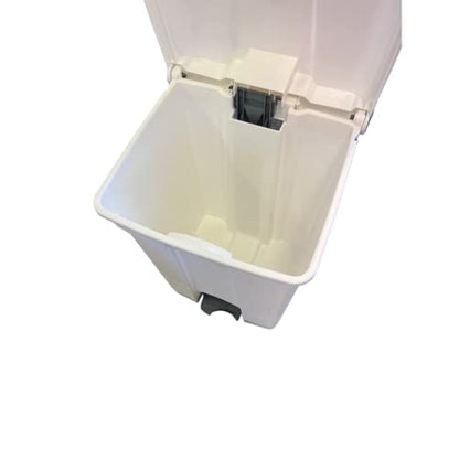 45 Litre Medical Clinical School Kitchen Garbage Trash Recycling Waste Hygienic Foot Pedal Plastic Bin - Premium BISS from Chabrias - Just £33.99! Shop now at Chabrias Ltd