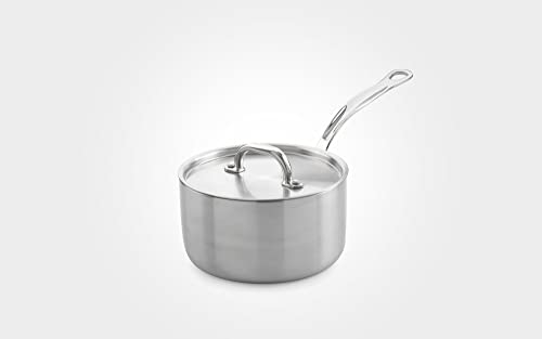 Stainless Steel Triply Saucepan with Lid,