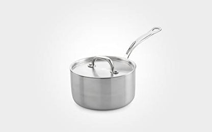 Stainless Steel Triply Saucepan with Lid, - Premium Home from Chabrias - Just £140! Shop now at Chabrias Ltd