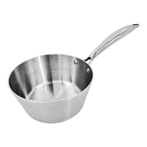 Chabrias Ltd Stainless Steel Chef Pan 10"/26cm Frying Pan Non Stick Cooking Pan Tri-Ply Compatible with All Heat Sources Inc Induction PFOA-Free British Made - Premium Kitchen from Chabrias - Just £29.99! Shop now at Chabrias Ltd