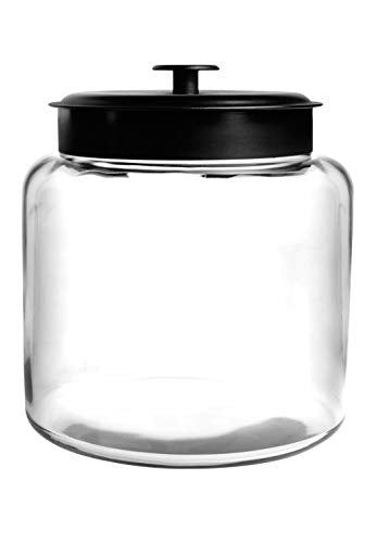 Anchor Hocking Modern Montana Jar with Brushed Aluminium Metal Cover - Premium Kitchen from Chabrias Ltd - Just £29.99! Shop now at Chabrias Ltd