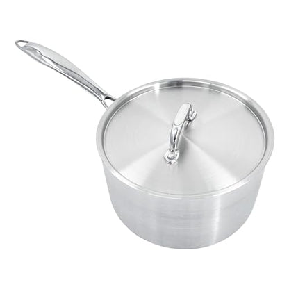 Chabrias Ltd Stainless Steel Chef Pan 10"/26cm Frying Pan Non Stick Cooking Pan Tri-Ply Compatible with All Heat Sources Inc Induction PFOA-Free British Made - Premium Kitchen from Chabrias - Just £29.99! Shop now at Chabrias Ltd