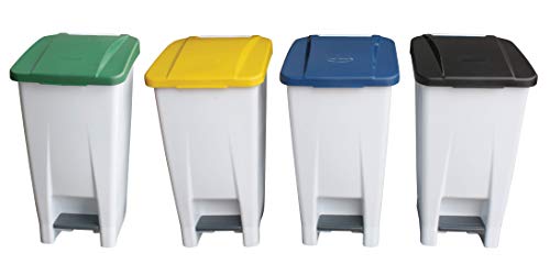 Plastic Bin with Lid, 60L