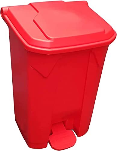 70L Step on Container Red Foot Pedal Plastic Bin - Premium BISS from Chabrias - Just £44.99! Shop now at Chabrias Ltd