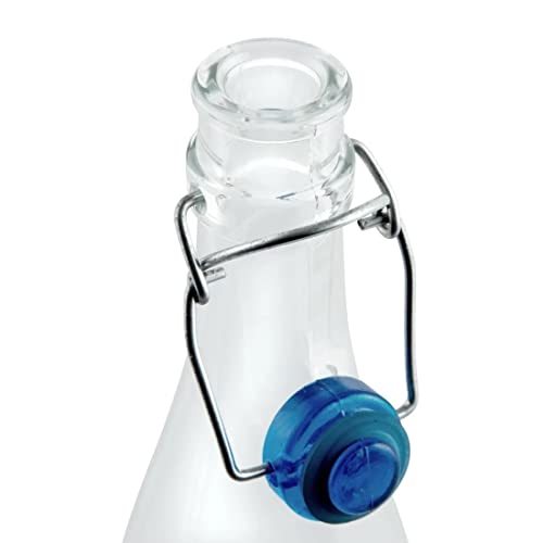 Chabrias Ltd 2 Glass Water Bottle With Swing Top Capacity: 1 Litre Borgonovo Made In Italy - Premium Home from Chabrias Ltd - Just £7.99! Shop now at Chabrias Ltd