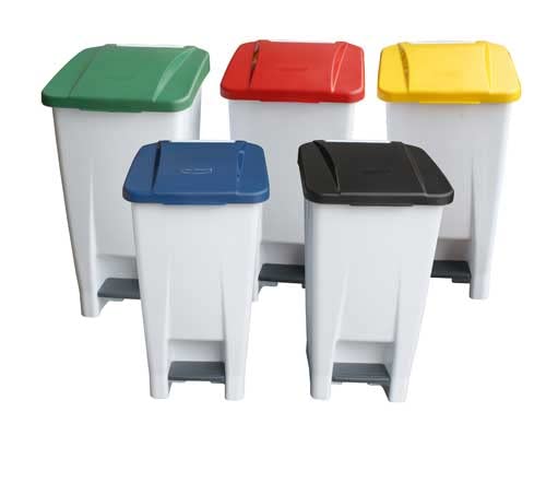 Plastic Bin with Lid, 60L