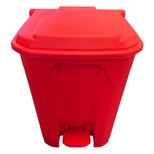 45 Litre Medical Clinical School Kitchen Garbage Trash Recycling Waste Hygienic Foot Pedal Plastic Bin - Premium BISS from Chabrias - Just £33.99! Shop now at Chabrias Ltd