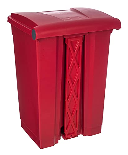 70L Step on Container Red Foot Pedal Plastic Bin - Premium BISS from Chabrias - Just £44.99! Shop now at Chabrias Ltd