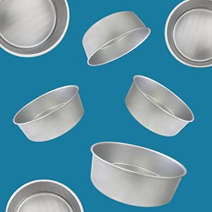 Chabrias Ltd Professional Silver Anodised Aluminium Round Deep Cake Pan Tin - Premium Kitchen from Chabrias Ltd - Just £9.99! Shop now at Chabrias Ltd