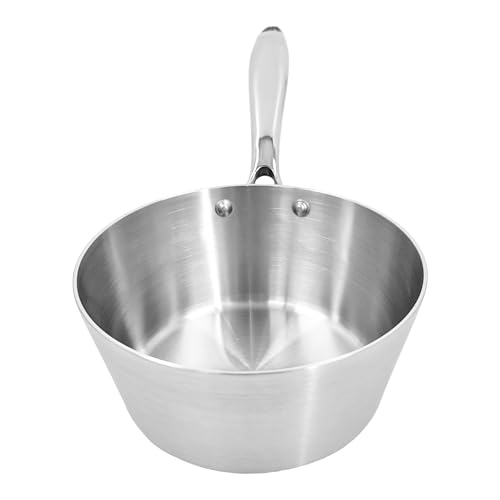 Chabrias Ltd Stainless Steel Chef Pan 10"/26cm Frying Pan Non Stick Cooking Pan Tri-Ply Compatible with All Heat Sources Inc Induction PFOA-Free British Made - Premium Kitchen from Chabrias - Just £29.99! Shop now at Chabrias Ltd