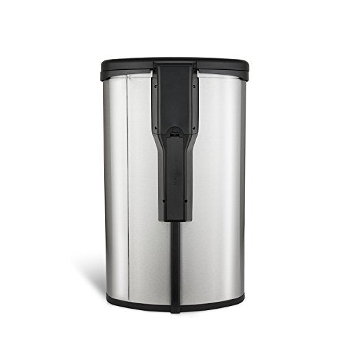 Chabrias Ltd Luxury Hygienic Trash Waste bin Toe Touch foot sensor 50L capacity No touch Hands Free pedal bin Stainless steel - Premium BISS from Chabrias - Just £54.99! Shop now at Chabrias Ltd