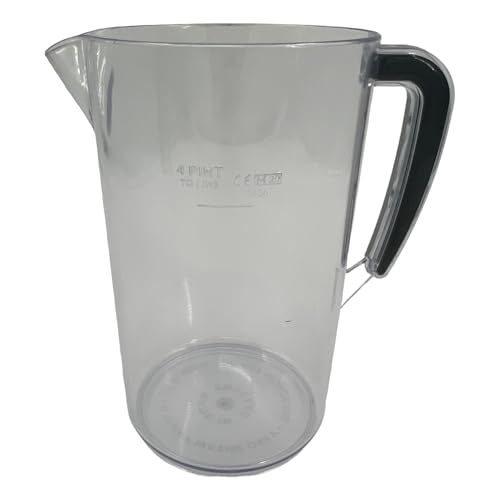 Beer Jug 2.3Ltr 235 x 135mm Mug Cup Creamer Pitcher - UK Made CE Marked Plastic Ideal for Bar Restaurant Catering - Premium Kitchen from Chabrias Ltd - Just £14.79! Shop now at Chabrias Ltd