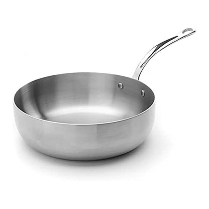 Samuel Groves - Stainless Steel Tri-Ply Chefs Pan, Suitable for All Hobs - Made in England - Premium Kitchen from Samuel Groves - Just £102! Shop now at Chabrias Ltd