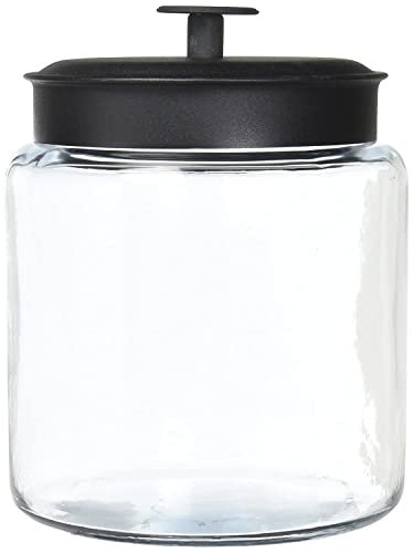 Anchor Hocking 96712 Mini Montana Jars With Black Metal Covers, 96 Ounce - Premium Home from Chabrias Ltd - Just £29.99! Shop now at Chabrias Ltd