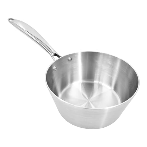 Chabrias Ltd Stainless Steel Chef Pan 10"/26cm Frying Pan Non Stick Cooking Pan Tri-Ply Compatible with All Heat Sources Inc Induction PFOA-Free British Made - Premium Kitchen from Chabrias - Just £29.99! Shop now at Chabrias Ltd