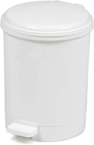 6 Litre White Medical Clinical Recycling Commercial Utility Waste Trash Pedal Bin (6 x 6 Litre, White) - Premium BISS from Chabrias - Just £99.99! Shop now at Chabrias Ltd