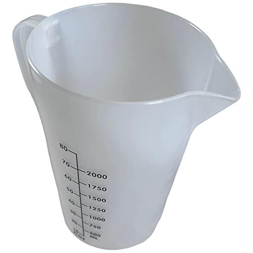 2000ml Hotstrong Medical Jug - Ergonomic Handle Heavy Duty and Durable Design for Home, Commercial, and Industrial Use Made in England - Premium Kitchen from Chabrias - Just £5.99! Shop now at Chabrias Ltd