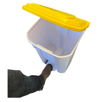 45 Litre Medical Clinical School Kitchen Garbage Trash Recycling Waste Hygienic Foot Pedal Plastic Bin - Premium BISS from Chabrias - Just £33.99! Shop now at Chabrias Ltd