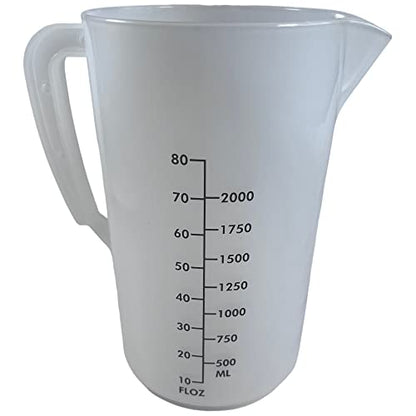 2000ml Hotstrong Medical Jug - Ergonomic Handle Heavy Duty and Durable Design for Home, Commercial, and Industrial Use Made in England - Premium Kitchen from Chabrias - Just £5.99! Shop now at Chabrias Ltd