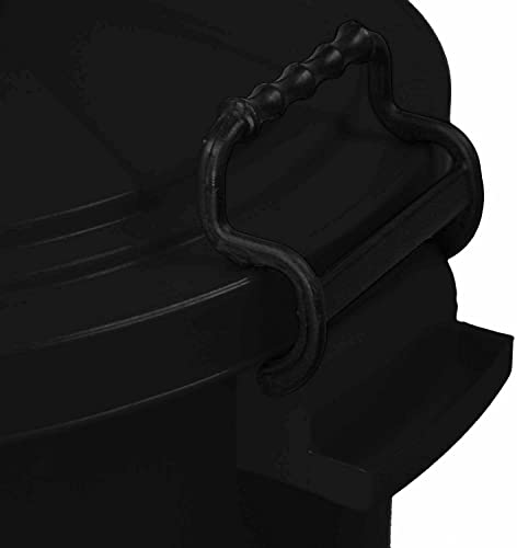 Black Clip Dustbin, 50L