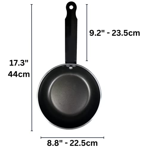 Chabrias Professional Heavy Duty Non Stick Frying Pan 4mm Aluminium - Black/Silver Made in England - Premium Kitchen from Chabrias Ltd - Just £12.99! Shop now at Chabrias Ltd