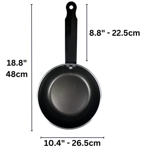 Chabrias Professional Heavy Duty Non Stick Frying Pan 4mm Aluminium - Black/Silver Made in England - Premium Kitchen from Chabrias Ltd - Just £12.99! Shop now at Chabrias Ltd