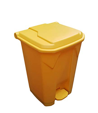 45 Litre Medical Clinical School Kitchen Garbage Trash Recycling Waste Hygienic Foot Pedal Plastic Bin - Premium BISS from Chabrias - Just £33.99! Shop now at Chabrias Ltd