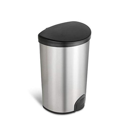 Chabrias Ltd Luxury Hygienic Trash Waste bin Toe Touch foot sensor 50L capacity No touch Hands Free pedal bin Stainless steel - Premium BISS from Chabrias - Just £54.99! Shop now at Chabrias Ltd