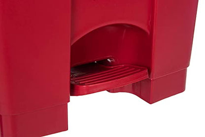 70L Step on Container Red Foot Pedal Plastic Bin - Premium BISS from Chabrias - Just £44.99! Shop now at Chabrias Ltd