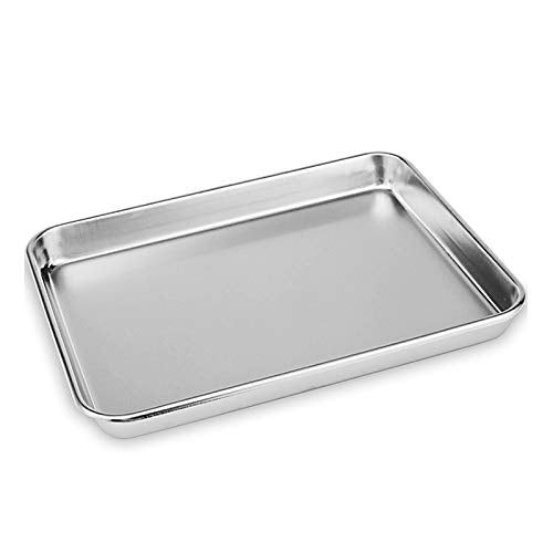 3X Stainless Steel Polished Baking Trays 23cm, 31cm & 40cm Non Toxic by Chabrias LTD - Premium Kitchen from Chabrias - Just £29.99! Shop now at Chabrias Ltd