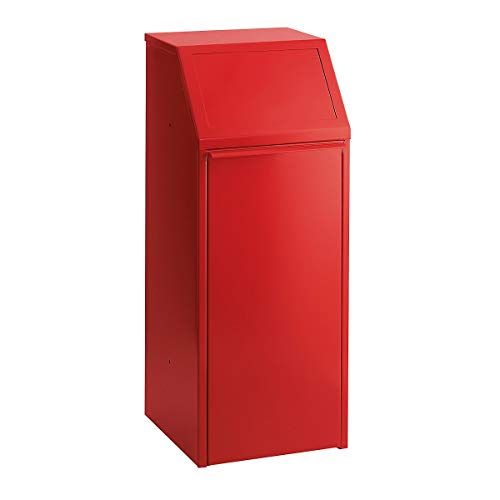 Sheet steel waste collector, capacity 70 l, WxHxD 408 x 1007 x 405 mm, red. - Premium Office Product from Chabrias Ltd - Just £189.99! Shop now at Chabrias Ltd