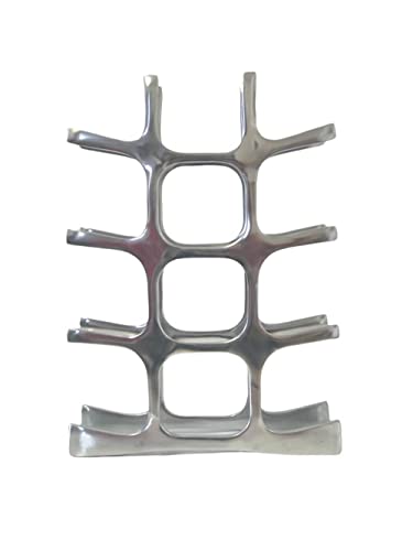 Modern Aluminium Wine Rack, Holds 12