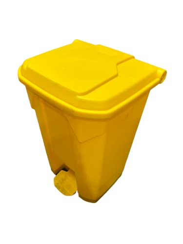 45 Litre Medical Clinical School Kitchen Garbage Trash Recycling Waste Hygienic Foot Pedal Plastic Bin - Premium BISS from Chabrias - Just £33.99! Shop now at Chabrias Ltd