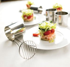 Stainless Steel Food Ring, (90mm x 35mm) - Premium Home from Chabrias - Just £6.99! Shop now at Chabrias Ltd