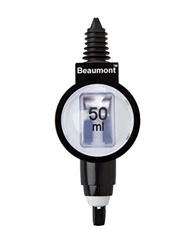 Beaumont 3139 50ml Metrix SL Spirit Measure Optic, Black