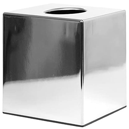 Chrome Cube Tissue Holder - Suitable for Hotel & Guest Houses! - Premium Home from Chabrias Ltd - Just £15.49! Shop now at Chabrias Ltd