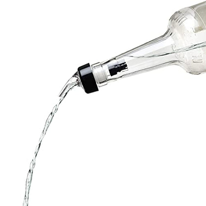 12 x Measured Liquor Professional 2CL Transparent Dispensing Spout with Ball Restraint System Hot Shot Pourer Set UK Made - Clear, Fast Pouring Liquor Bottle Pourers - Premium Kitchen from Chabrias Ltd - Just £12.49! Shop now at Chabrias Ltd