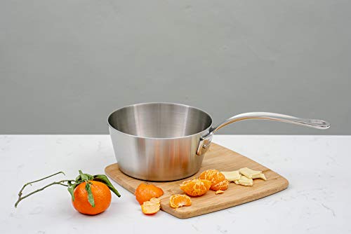 Stainless Steel Tri-Ply Tapered Sauce Pan