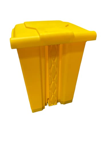 45 Litre Medical Clinical School Kitchen Garbage Trash Recycling Waste Hygienic Foot Pedal Plastic Bin - Premium BISS from Chabrias - Just £33.99! Shop now at Chabrias Ltd