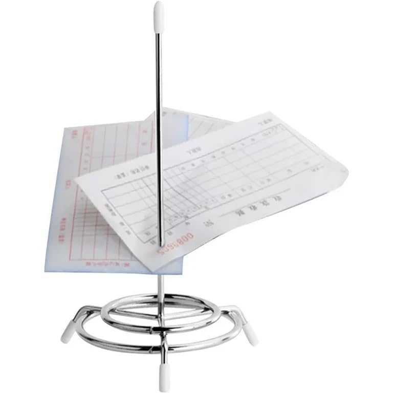 Chabrias Ltd Metal Bill Holder 6" high - Professional Straight Rod Spike with Round Stand | Ideal for Restaurants Kitchens Offices Hotels | Durable and Stylish Document Organizer - Premium Home from Chabrias Ltd - Just £5.79! Shop now at Chabrias Ltd