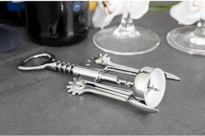 Premium Twin Lever Corkscrew, Chrome - Premium Kitchen from Chabrias Ltd - Just £5.99! Shop now at Chabrias Ltd