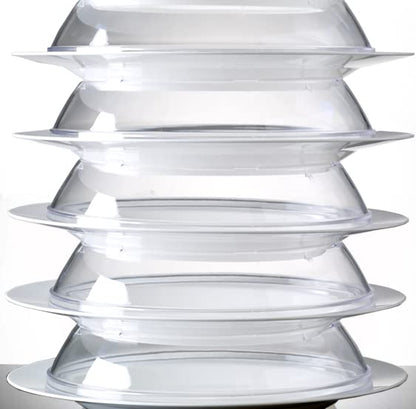 Chabrias Ltd Polycarbonate 2 in 1 Plate Ring, 40 mm H x 215 mm Stackable Plate Rings for pre-Plating Food in Advance, Microwave Safe - Premium Kitchen from Chabrias Ltd - Just £5.99! Shop now at Chabrias Ltd