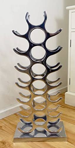 27 BOTTLE WINE RACK SOLID METAL